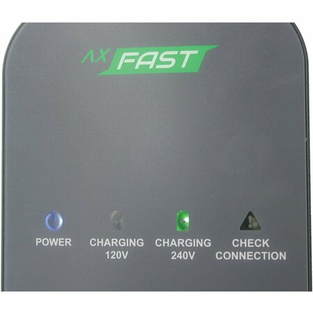 Accell AxFAST 16-Amp Dual-Voltage Level 1 or Level 2 Portable Electric Vehicle Charger EVSE24.6 ft Cable P-120240V.USA-001